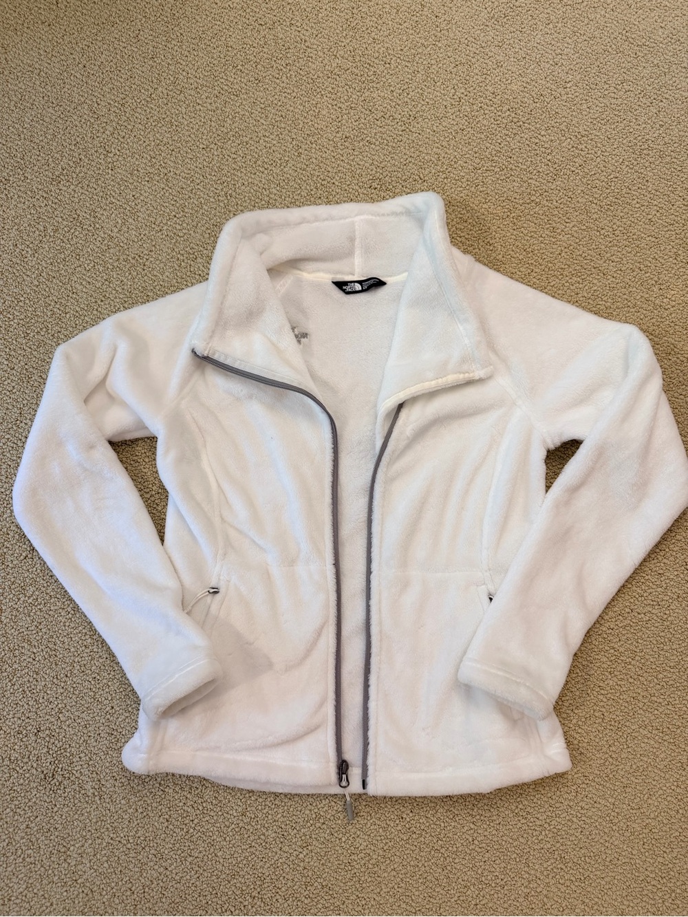 The North Face Women's White Teddy Fleece Jacket